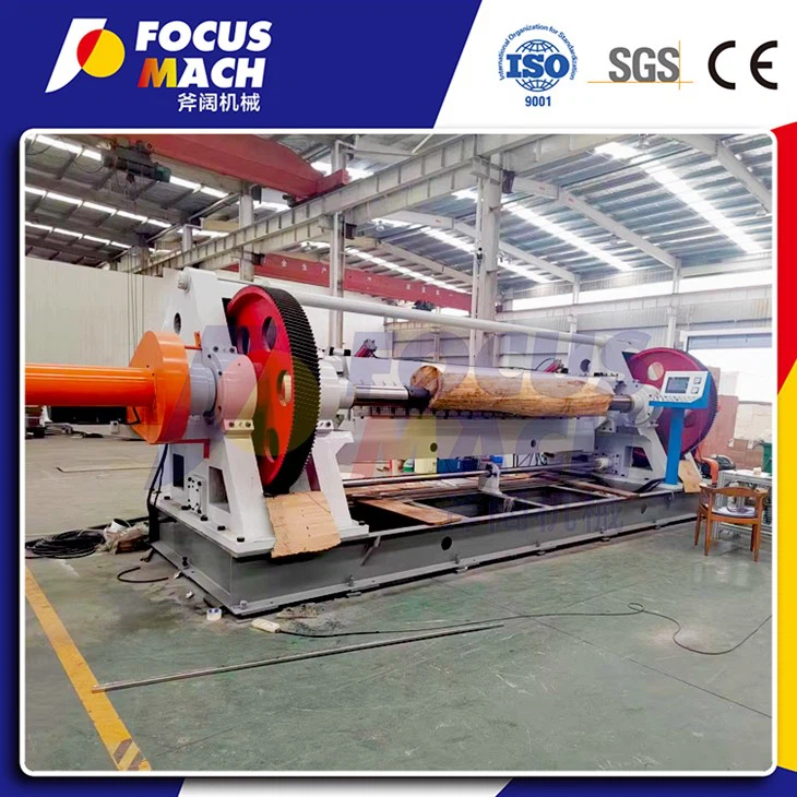 Tăiător rotativ de peeling pentru furnir de placaj de înaltă precizie